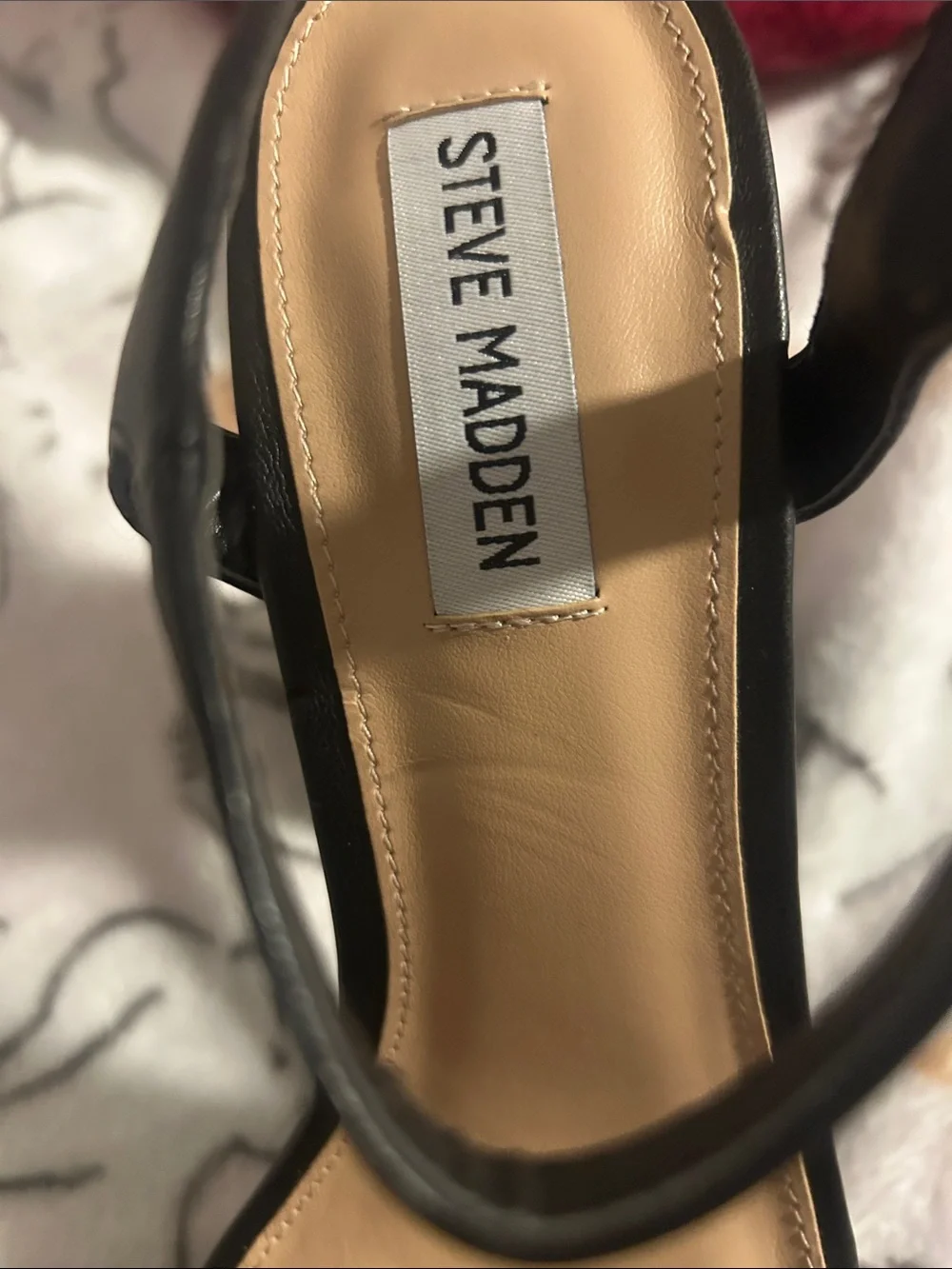 Steve Madden Black Platform Block Heel Sandals - Women